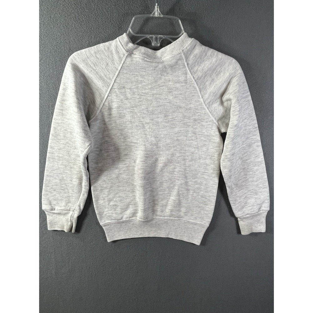 Lee Kids VTG Dinosaur Sweatshirt Gray Youth Small USA Embroidered See All Pics - Picture 9 of 11